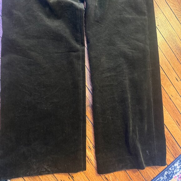 Sezane Dan Trousers Dark Olive - Size 6 - Picture 11 of 11